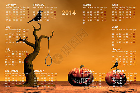 2014年日历正方形日记季节庆典办公室假期数字时间商业电脑图片