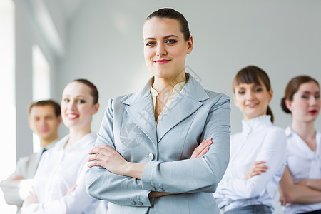 成功的商业成功妇女领导女士男人新生意员工团队职员团体工作组老板图片