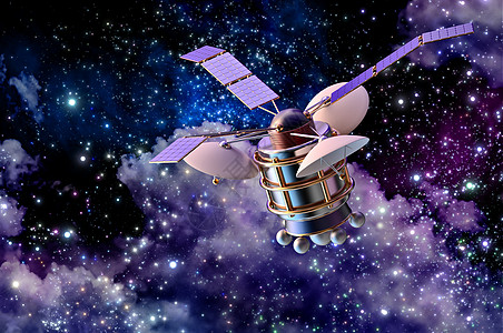 3D地球人造卫星模型3D数据雷达发射信号飞船全球定位导航盘子系统图片