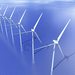 近海风暴涡轮风力二氧化碳保护生态能源系统发电生产环境螺旋桨图片