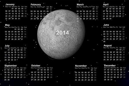 2014年日历电脑庆典季节插图办公室日记假期商业时间正方形图片
