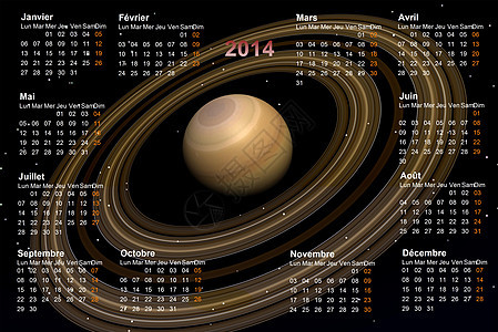 2014年日历庆典插图正方形假期数字电脑季节日记商业办公室图片