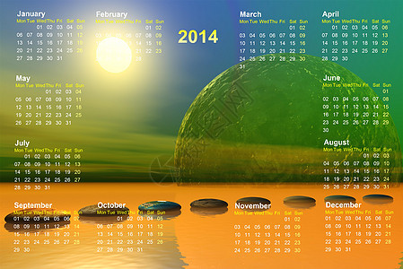2014年日历商业电脑庆典正方形时间假期插图办公室季节日记图片