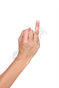 一只举起的戒指手指图片