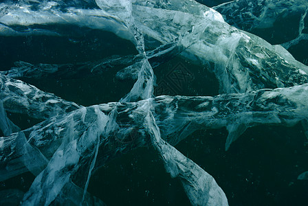 黑冰背景水库窗饰蓝色环境公司折射季节玻璃网络液体图片