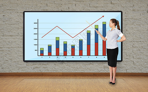 妇女指向图表电脑人士作坊营销教育研讨会首脑办公室方案电视图片