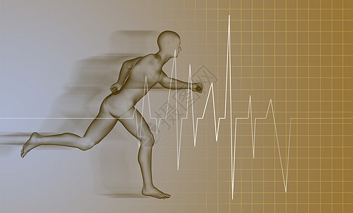 跑步者  解剖学健康跑步生物学科学医疗插图生理身体图像绘画图片