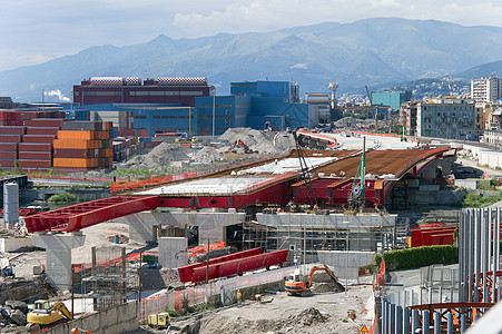 正在重建的公路上建筑工人建筑液压电梯乐器工人工程修理工业篮球图片