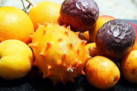 异质水果 橙 基瓦诺 高原 桃子和辣椒果饮食食物黑色素农业橙子营养异国甜点热情黄瓜图片