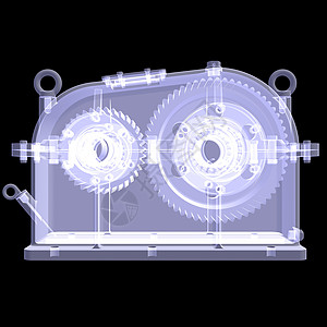 3d次后推器 X射线成型发动机衬套技术数字化臭氧旋转齿轮x射线变速箱蓝图图片