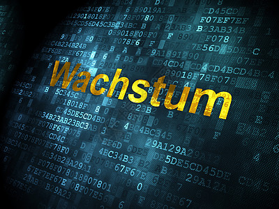 商业概念 关于数字背景的Wachstum(German)图片