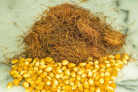 制胡须茶葡萄糖材料玉米药品资源产品棕色排水药草制药图片