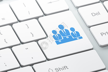 营销理念 电脑键盘背景上的业务团队白色商务男人活动交际社会市场钥匙战略创造力图片