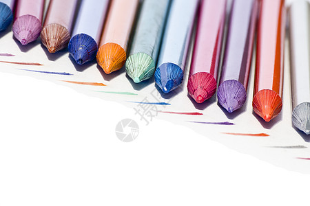 彩色铅笔工艺紫色创造力刻字橙子彩虹蜡笔蓝色办公室乐趣图片