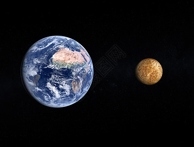 地球和水星行星星星月亮轨道宇航员太阳宇宙天文学太阳系星系图片