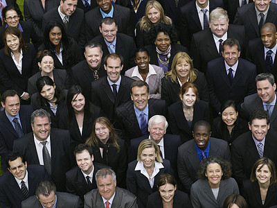 大批商业界人士寻找肖像 高视率大群人画幅多样性人群团结团队男人同事群像商务图片