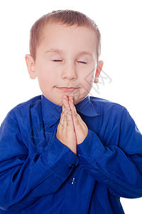 祈祷的孩子图片