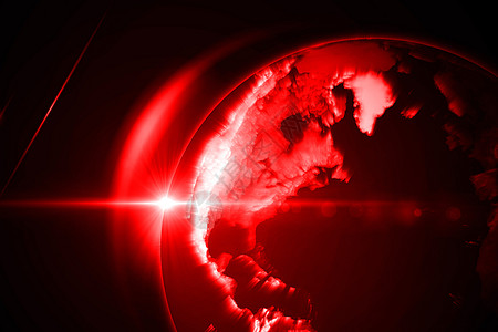 红色背景图全球技术背景计算机地球红色未来派国际世界绘图范围背景