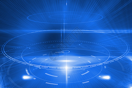 未来闪闪发光的圆圈拨号界面绘图计算辉光数字计算机技术未来派图片
