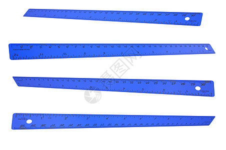 蓝塑料标尺水平数字毫米公制白色乐器小路黄色蓝色尺寸图片