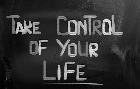 控制你的生命概念工作成功黑板教育行动健康商业职业心理学快乐图片