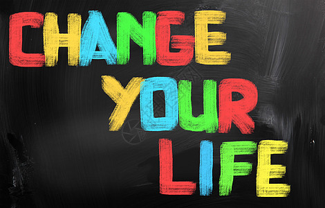 改变你的生命概念插图黑板生长木板成就粉笔动机世界解决方案幸福图片