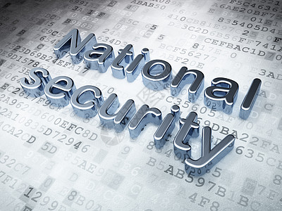 系统登录页面安全概念 具有数字背景的银色国家安全 以数字背景背景