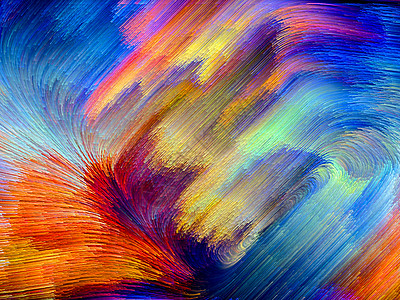 色彩多彩的传播色迹作品想像力轨迹创造力条纹漩涡设计笔触渲染图片