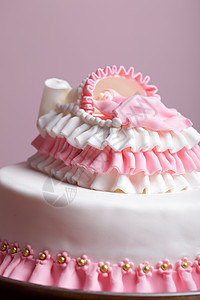 生日蛋糕新生奶油甜点乳香派对庆典丝带老鼠乐趣食物图片