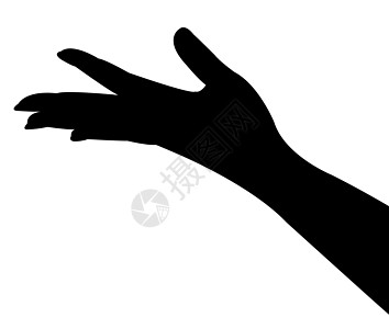 女士手环影矢量身体手指男人插图黑色白色指针图片