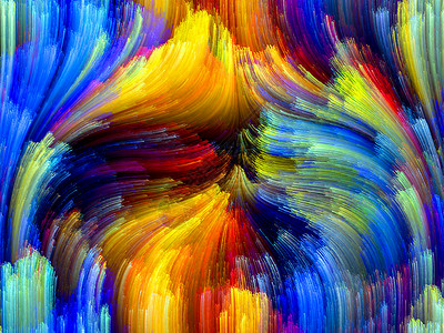 色彩多彩的烧结幻觉设计轨迹旋转色迹装饰品笔触条纹创造力运动图片