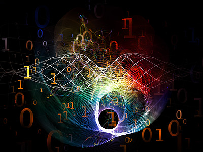 概念数目计算机解决方案天文学曲线黑色数据辐射密码想像力软件图片