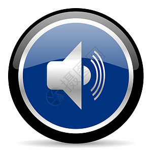 音量图标收音机商业歌曲扬声器手机互联网体积电话蓝色立体声图片