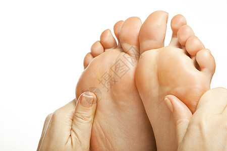 女性腿脚按摩康复温泉足疗治疗玫瑰花瓣白色图片