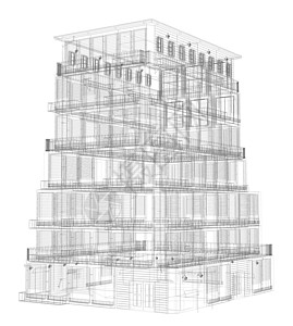 高精密的建筑结构 电线框架市中心公司互联网艺术技术蓝图草图项目商业原理图图片