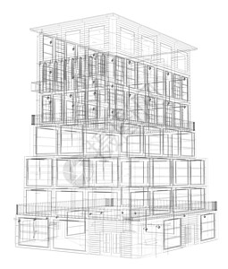 高精密的建筑结构 电线框架项目工程纬度市中心绘画插图原理图网络草图打印图片