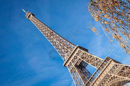 巴黎埃菲尔铁塔历史纪念碑地标格子遗产蓝色工程广场建筑学旅游图片