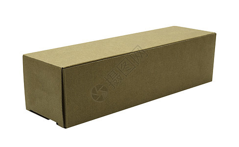白色背景上的纸盒的特写运输购物商品送货邮件纸板礼物标签包装零售图片