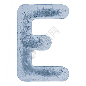 冰中的字母E图片