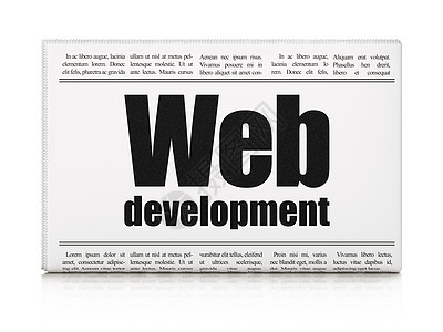 网络发展新闻概念 报纸头条新闻网上发展世界代码白色网站设计引擎创造力营销文章网页图片