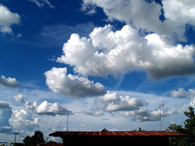 不同彩色的天空云积雨云景收藏戏剧性橙子气候蓝色空气阳光日落图片