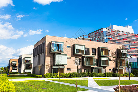 现代住宅建筑 a 现代化住宅结构建筑学办公室房地产阳台草地房子住房邻里抵押奢华图片