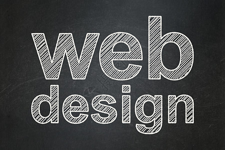 Web 设计概念 黑板背景上的网络设计黑色网页建筑白色创造力学习教育服务器代码世界图片