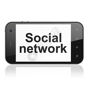社交媒体概念 智能手机社会网络图片