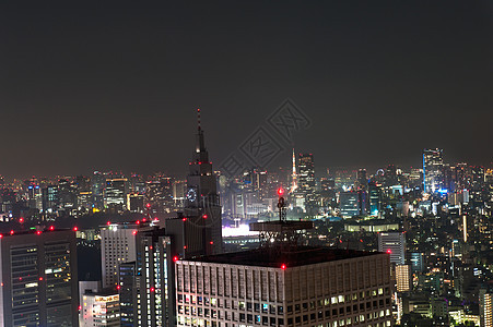 东京大楼场景天线鸟瞰图金融高楼建筑学摩天大楼景观地标背景图片