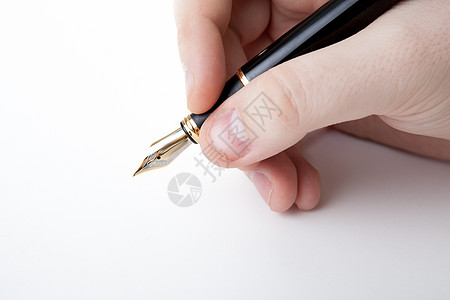 在人手的笔中签字图片
