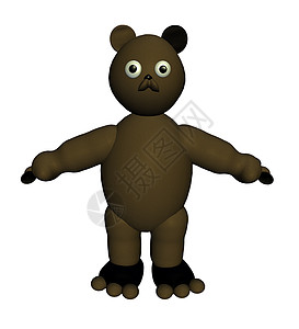 布朗泰迪熊玩具动物背景图片