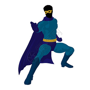 超级英雄 I 说明 Silhouette插图恶棍对手英雄漫画男性男人剪影超能力图片