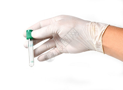 手握真空管白色药品工具管子样本卫生研究科学静脉诊断图片