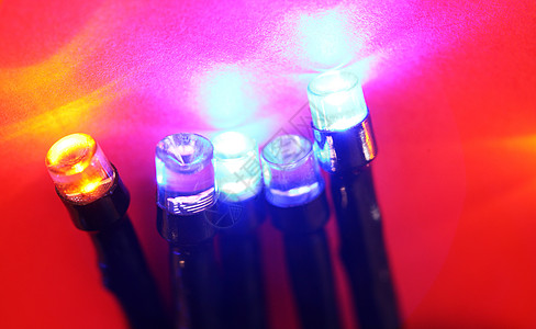 LED灯泡辉光电子产品活力半导体射线技术发射装饰电气塑料图片